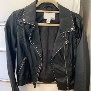 Bar III Leather Jacket size small